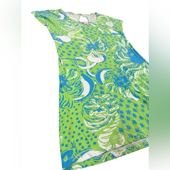 Lilly Pulitzer Daniella Dress Roar of the Jungle Limeade Green Size Small - Picture 4 of 10